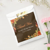 Rustieke herfst bruiloft bedankzakje (Gezegeld)