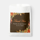 Rustieke herfst bruiloft bedankzakje (Voorkant)