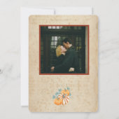 Rustieke herfst bruiloft Kaart uitnodiging (Achterkant)