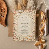  rustieke herfst bruiloft lingerie douche kaart