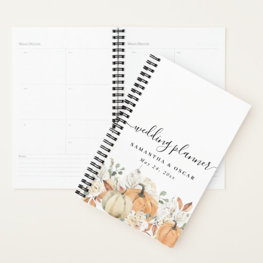Rustieke herfst bruiloft planner (Display)