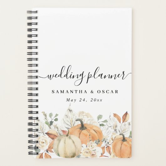 Rustieke herfst bruiloft planner (Voorkant)
