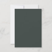Rustieke herfst bruiloft RSVP | Waterverf dennenbo Aankondiging (Achterkant)