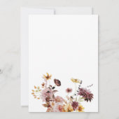 Rustieke herfst bruiloft save the dates kaart (Achterkant)