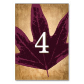 Rustieke herfst bruiloft thema | Aantal Kaarten in (Voorkant)