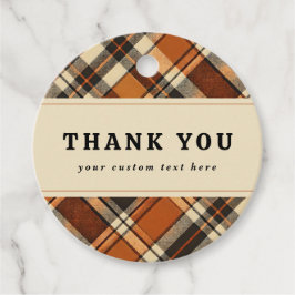 Rustieke Herfst Cottagecore Geruite Foto Bedanktka Bedankjes Labels