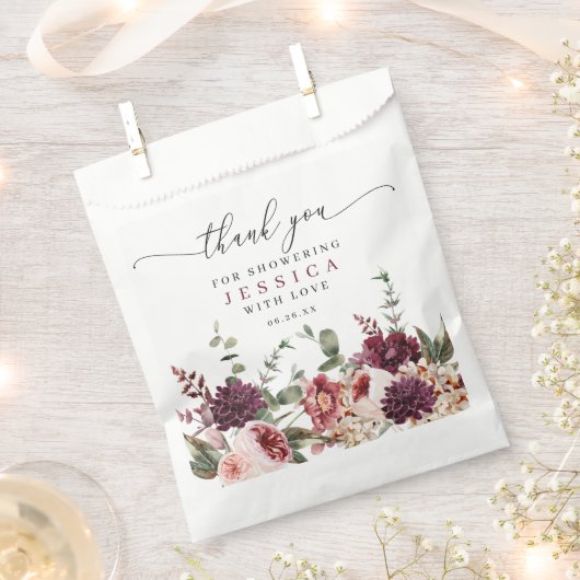 Rustieke Herfst Country Boho Favor Bag Bedankzakje (Geknipt)