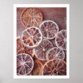Rustieke herfst droog sinaasappel moody keuken muu poster (Voorkant)