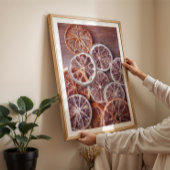 Rustieke herfst droog sinaasappel moody keuken muu poster