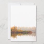 Rustieke Herfst Elegant en eenvoudige bruiloft Kaart (Achterkant)