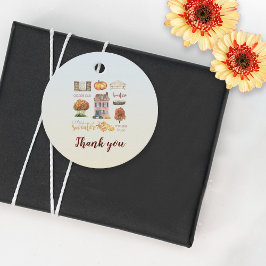 Rustieke Herfst Favorieten Bachelorette Party Beda Bedankjes Labels