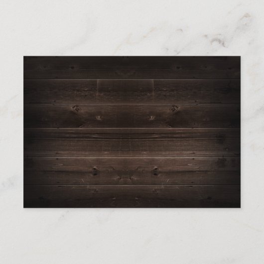 Rustieke Herfst Firefly Mason Jar Bruiloft RSVP Ka (Achterkant)