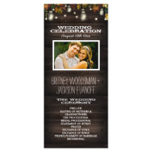 Rustieke Herfst Firefly Mason Jar Trouwprogramma's