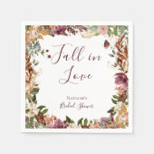 Rustieke Herfst Floral Servet (Voorkant)