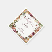 Rustieke Herfst Floral Servet (Hoek)