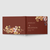 Rustieke Herfst Floral Wedding Custom Gastenboek (Volledig)