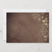 Rustieke Herfst Floral Wood bruiloft Save The Date (Achterkant)