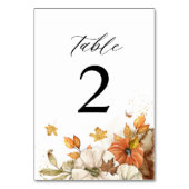 Rustieke Herfst Foliage Bruiloft Kaart (Voorkant)