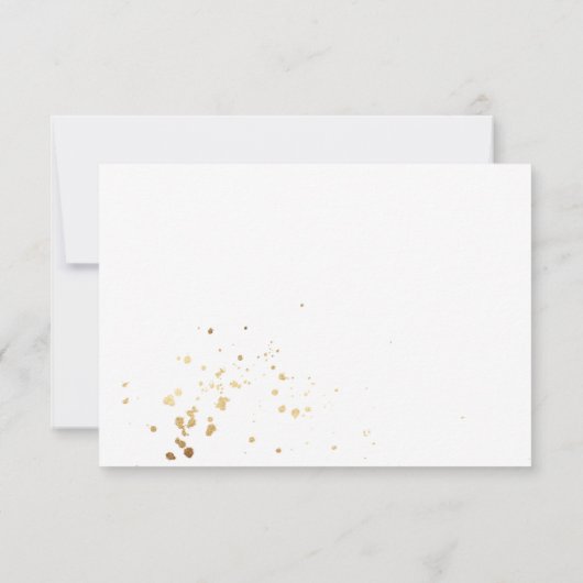 Rustieke Herfst Foliage Bruiloft RSVP Kaart (Achterkant)