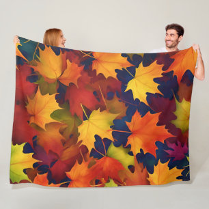 Rustieke Herfst Foliage Fleece Deken