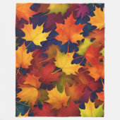 Rustieke Herfst Foliage Fleece Deken (Voorkant)