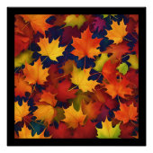Rustieke Herfst Foliage Glossy Poster (Voorkant)