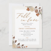 Rustieke Herfst Foliage Herfst in Love Vrijgezelle Kaart (Voorkant)