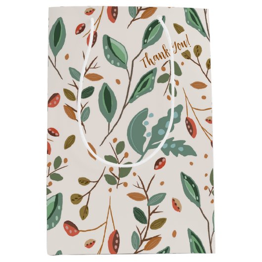 Rustieke Herfst Foliage Medium Cadeauzakje (Voorkant)