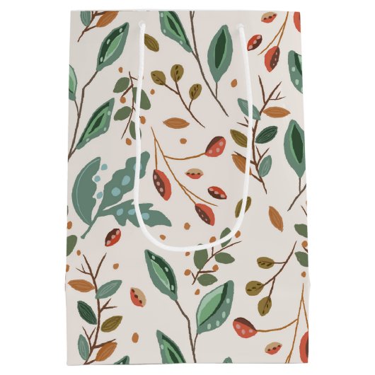 Rustieke Herfst Foliage Medium Cadeauzakje (Achterkant)