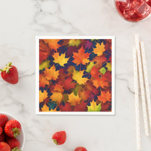 Rustieke Herfst Foliage Servet