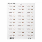Rustieke Herfst Foliage Thanksgiving Retouradres Etiket (Full Sheet)