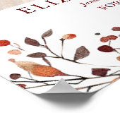 Rustieke Herfst Funeralie Viering Van Het Leven Fo Poster (Hoek)