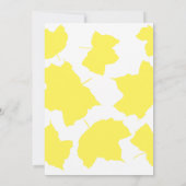 Rustieke Herfst gele esdoorn bladeren kleurrijke b Kaart (Achterkant)