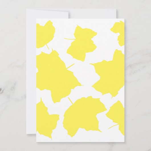 Rustieke Herfst gele esdoorn bladeren kleurrijke b Kaart (Achterkant)