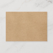 Rustieke Herfst Herfst Bloemen bruiloft Dank u Plaatskaartje (Achterkant)