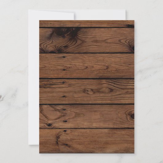 Rustieke Herfst Herfst Bloemen Lantaarn Trouwdouch Kaart (Achterkant)