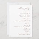 Rustieke Herfst Herfst Bloemen Trouwprogramma Kaart (Voorkant)