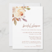 Rustieke Herfst Herfst Floral Vrijgezellenfeest Kaart (Voorkant)