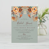 Rustieke herfst Herfst Foliage Herfst Vrijgezellen Kaart (Staand voorkant)