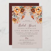 Rustieke herfst Herfst Foliage Herfst Vrijgezellen Kaart (Voorkant / Achterkant)