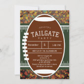 Rustieke herfst Herfst Football Tailgate Party Kaart (Voorkant)