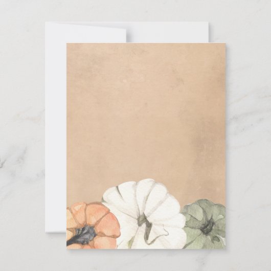 Rustieke Herfst Herfst Foto Bruiloft Save the Date Kaart (Achterkant)