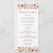 Rustieke Herfst herfst gedroogde bloemen bruiloft  (Achterkant)