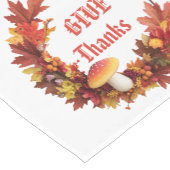 Rustieke herfst Herfst geven Bedankt Korte Tafelloper (Hoek)