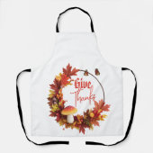 Rustieke herfst Herfst geven Bedankt Schort (Voorkant)