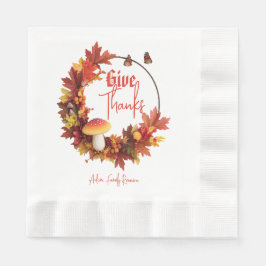 Rustieke herfst Herfst geven Bedankt Servet