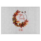 Rustieke herfst Herfst geven Bedankt Snijplank (Voorkant)