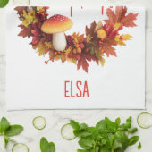 Rustieke herfst Herfst geven Bedankt Theedoek (Gevouwen)