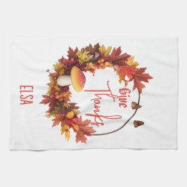 Rustieke herfst Herfst geven Bedankt Theedoek