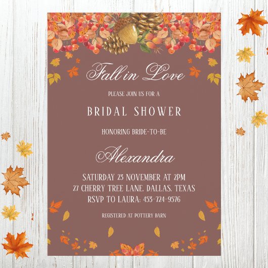 Rustieke Herfst Herfst in Liefde Vrijgezellenfeest Kaart